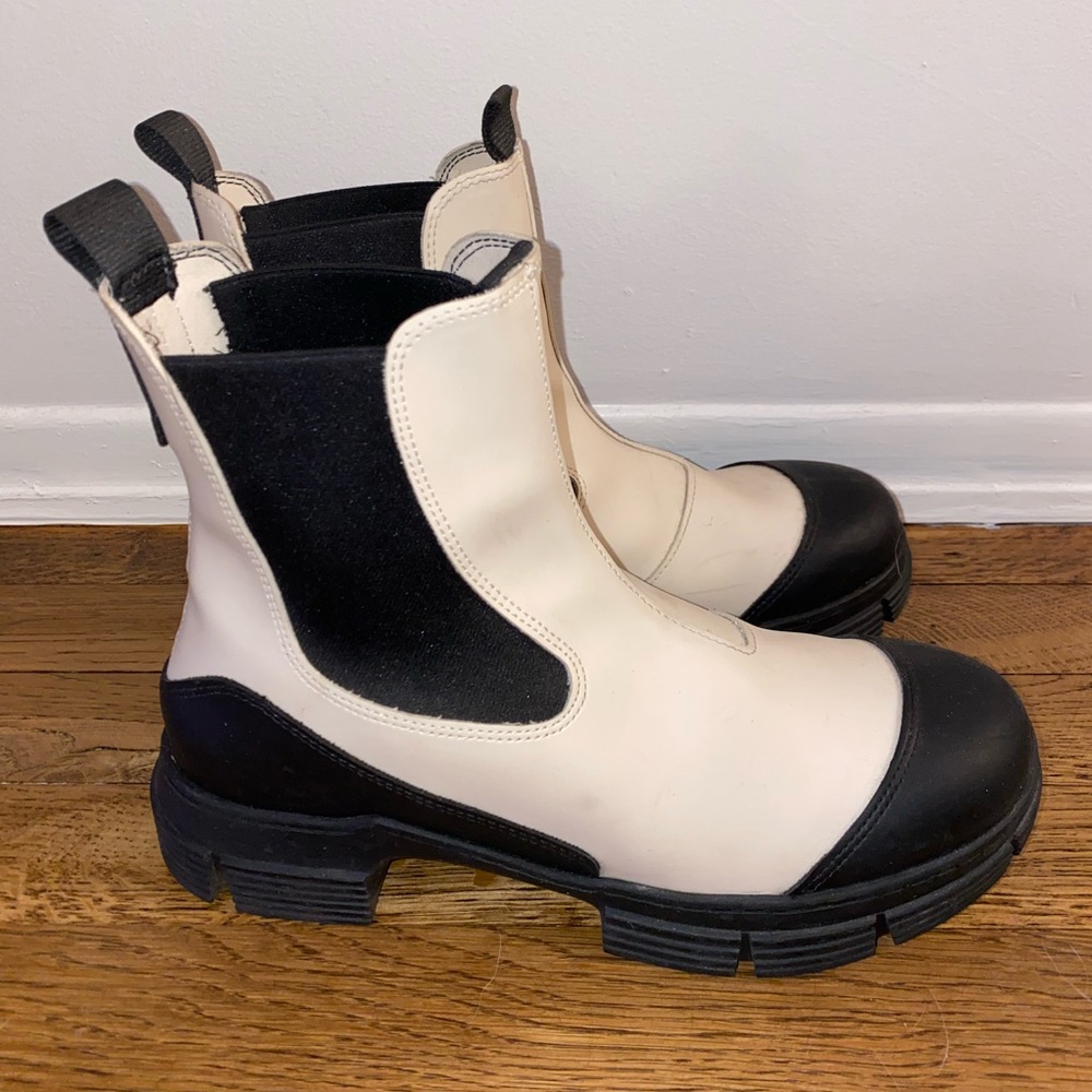 GANNI Recycled Rubber City Boots